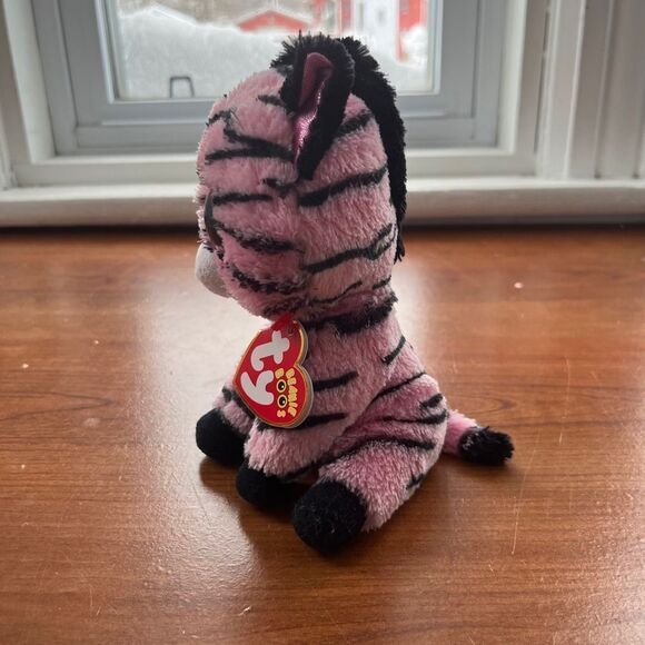 Ty Beanie Boos Zoey The Giraffe Pink Black 6in Hang Tags Stuffed Animals - Picture 2 of 5